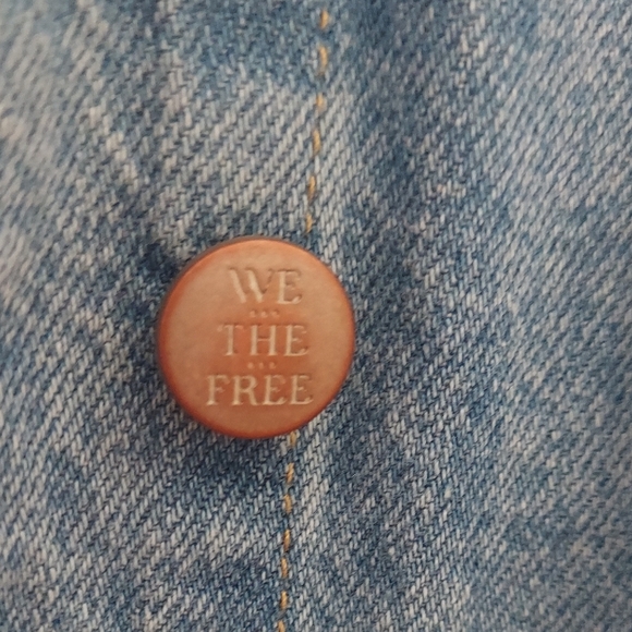 Free People Light Blue Jean Jacket - Picture 5 of 6